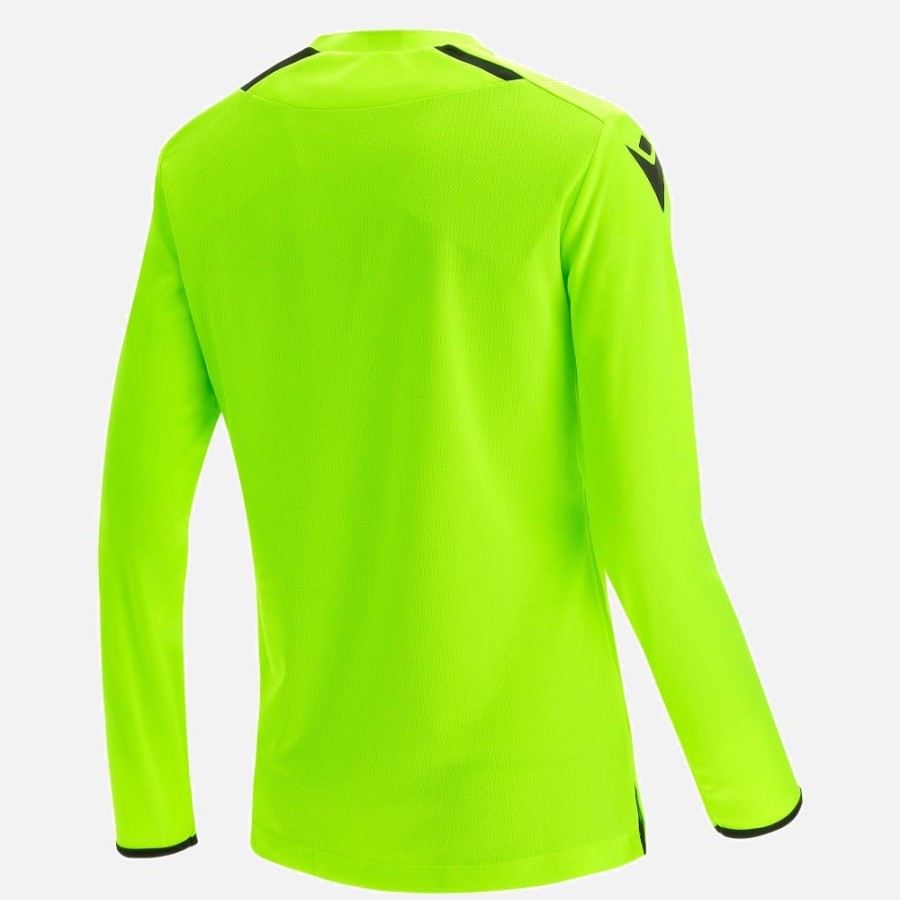 Tenues De Match Officielles Macron Arbitres Uefa | Maillot Arbitre Femme Neon Jaune Uefa 2021 | Vetements De Sport Techniques Macron