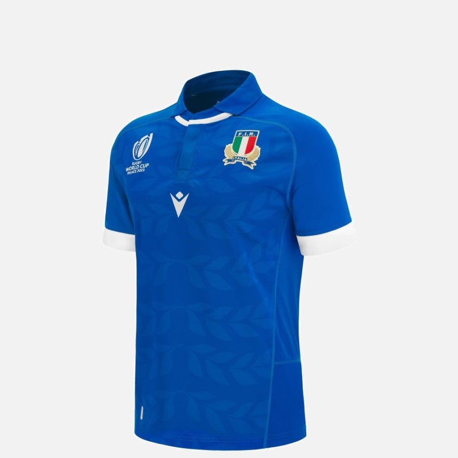 Tenues De Match Officielles Macron Federation Italienne De Rugby | Maillot De Match Domicile Replique Enfant Rugby World Cup 2023 Italia Rugby