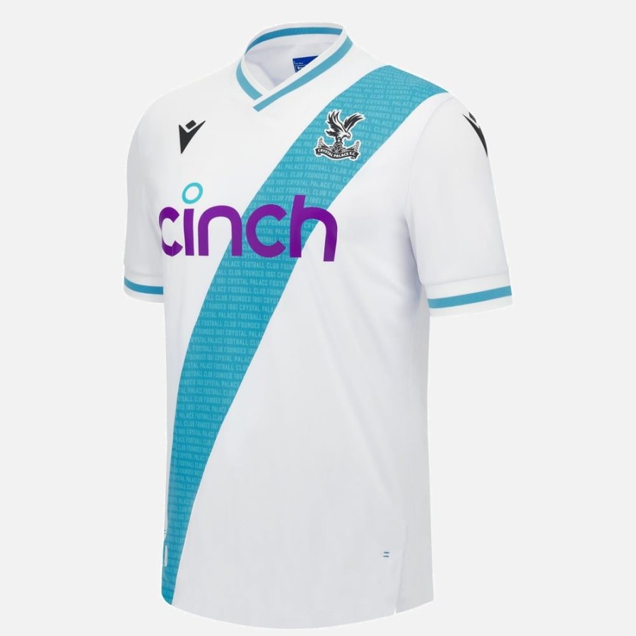 Tenues De Match Officielles Macron Crystal Palace Fc | Maillot De Match Exterieur Adulte Crystal Palace Fc 2023/24