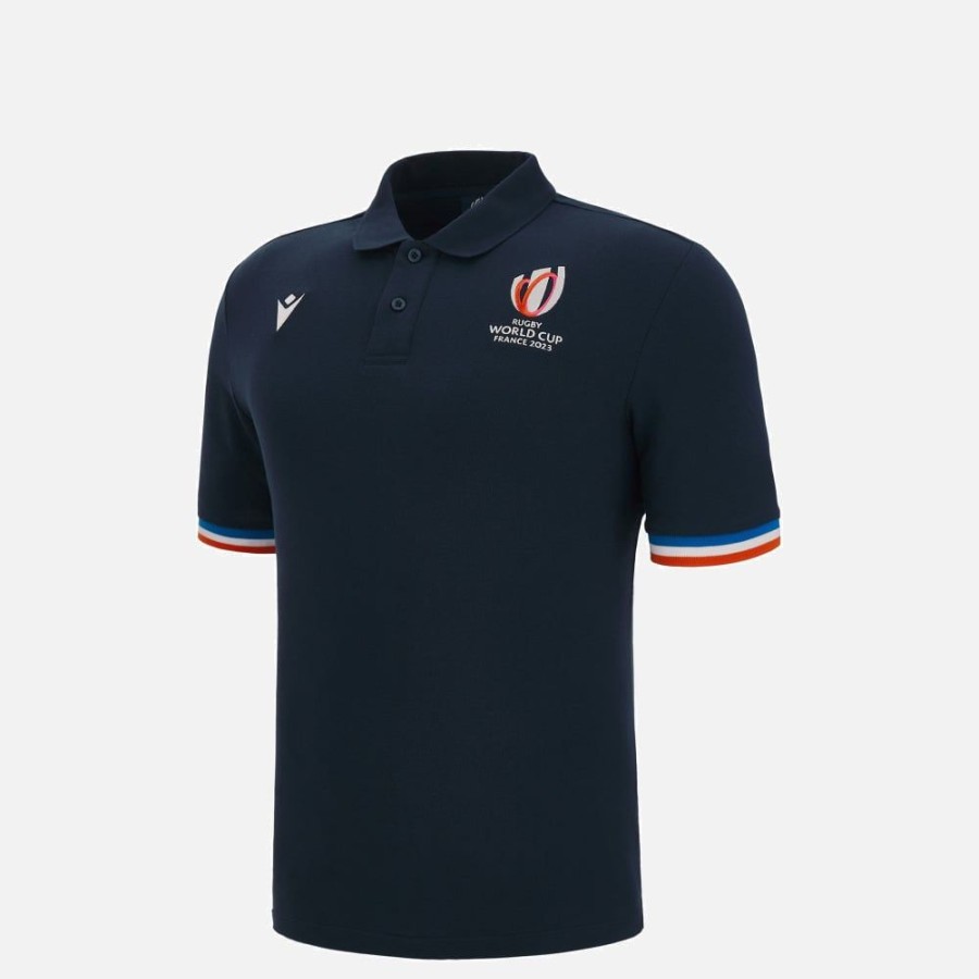 Tenues De Match Officielles Macron Rugby World Cup France 2023 | Polo Pique En Coton Enfant Rugby World Cup 2023