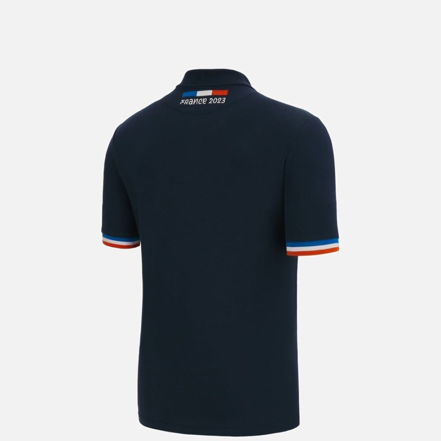 Tenues De Match Officielles Macron Rugby World Cup France 2023 | Polo Pique En Coton Enfant Rugby World Cup 2023