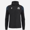 Tenues De Match Officielles Macron Ecosse Rugby | Sweatshirt Travel Avec Fermeture Eclair Integrale Adulte Ecosse Rugby 2023/24