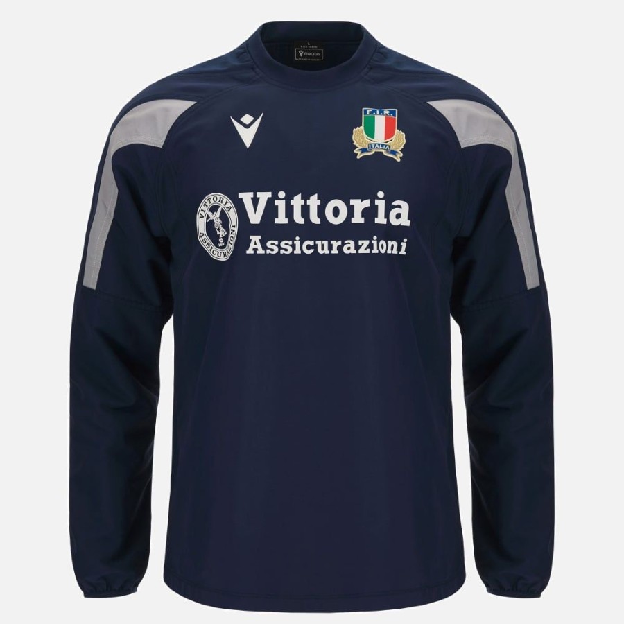 Tenues De Match Officielles Macron Federation Italienne De Rugby | T-Shirt Entrainement Adulte Italia Rugby 2023/24