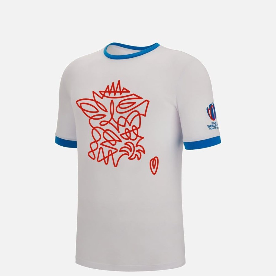 Tenues De Match Officielles Macron Rugby World Cup France 2023 | T-Shirt En Coton Enfant Rugby World Cup 2023