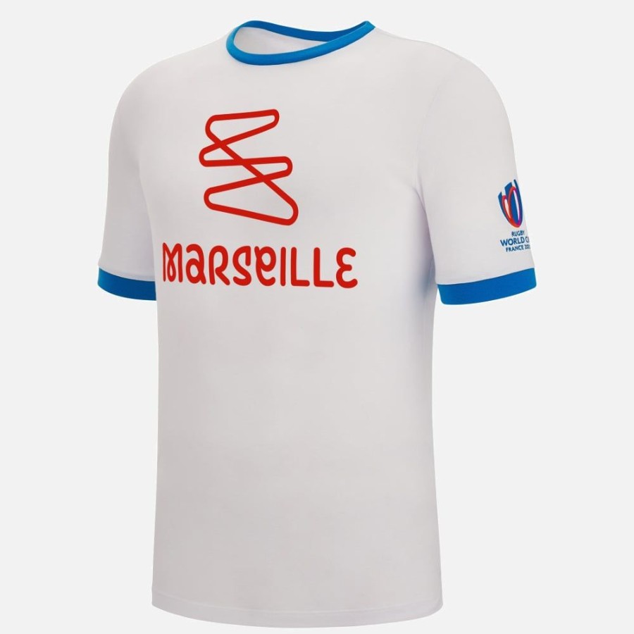 Tenues De Match Officielles Macron Rugby World Cup France 2023 | T-Shirt En Coton Adulte Rugby World Cup 2023