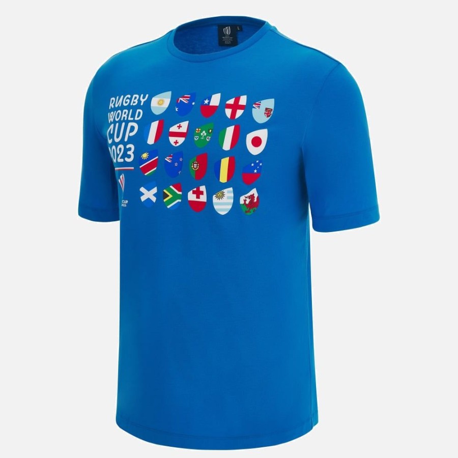 Tenues De Match Officielles Macron Rugby World Cup France 2023 | T-Shirt En Coton Adulte Rugby World Cup 2023