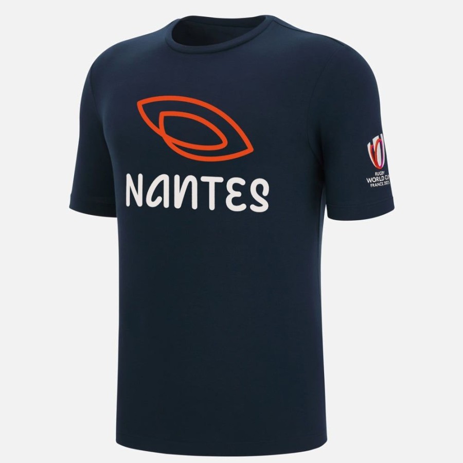 Tenues De Match Officielles Macron Rugby World Cup France 2023 | T-Shirt En Coton Adulte Rugby World Cup 2023