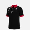 Tenues De Match Officielles Macron Rugby Du Pays De Galles | Polo Pique En Coton Enfant Ligne Supporter Rugby World Cup 2023 Galles Rugby