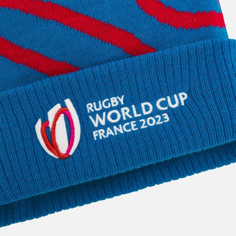 Tenues De Match Officielles Macron Rugby World Cup France 2023 | Bonnet Avec Pompon Adulte Rugby World Cup 2023