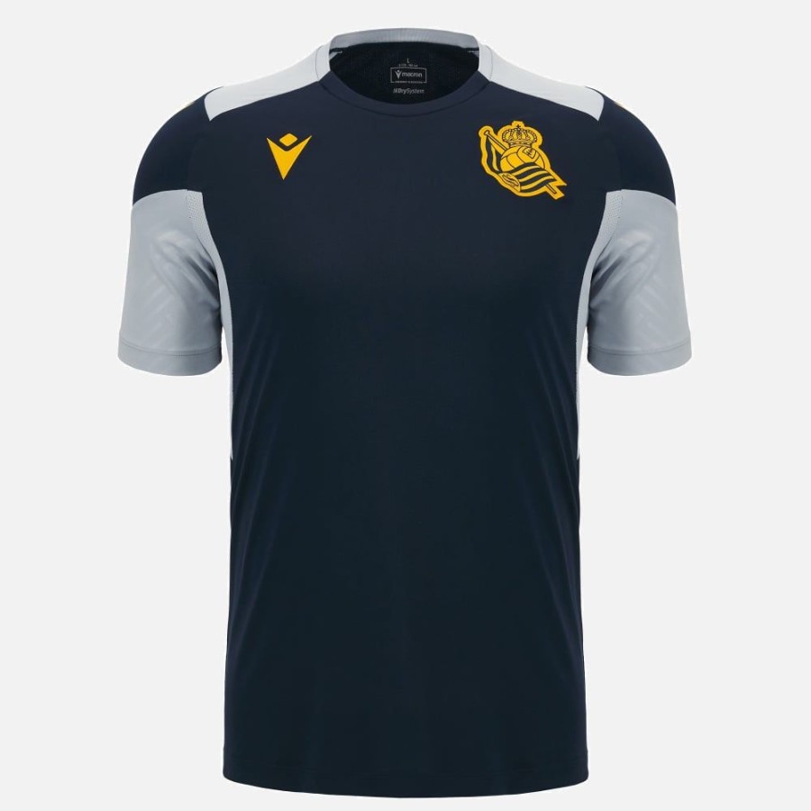 Tenues De Match Officielles Macron Real Sociedad | T-Shirt Entrainement Adulte Real Sociedad 2023/24