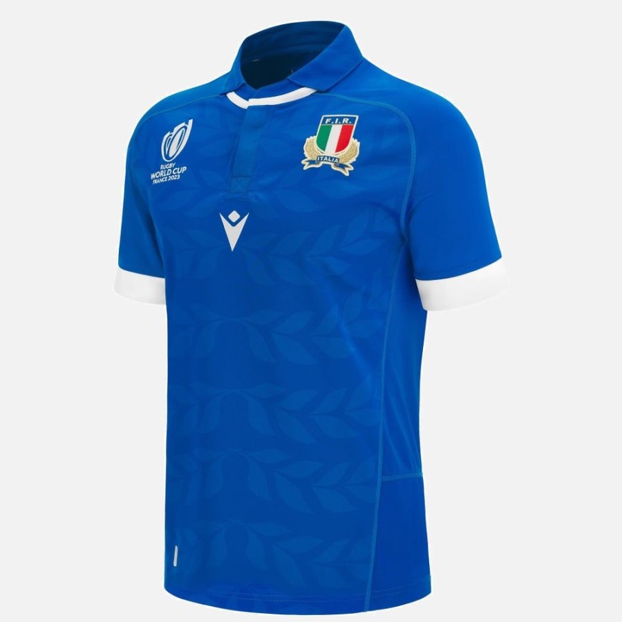 Tenues De Match Officielles Macron Federation Italienne De Rugby | Maillot De Match Domicile Replique Adulte Rugby World Cup 2023 Italia Rugby