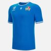 Tenues De Match Officielles Macron Federation Italienne De Rugby | T-Shirt Officiel En Polycotton Adulte Rugby World Cup 2023 Italia Rugby