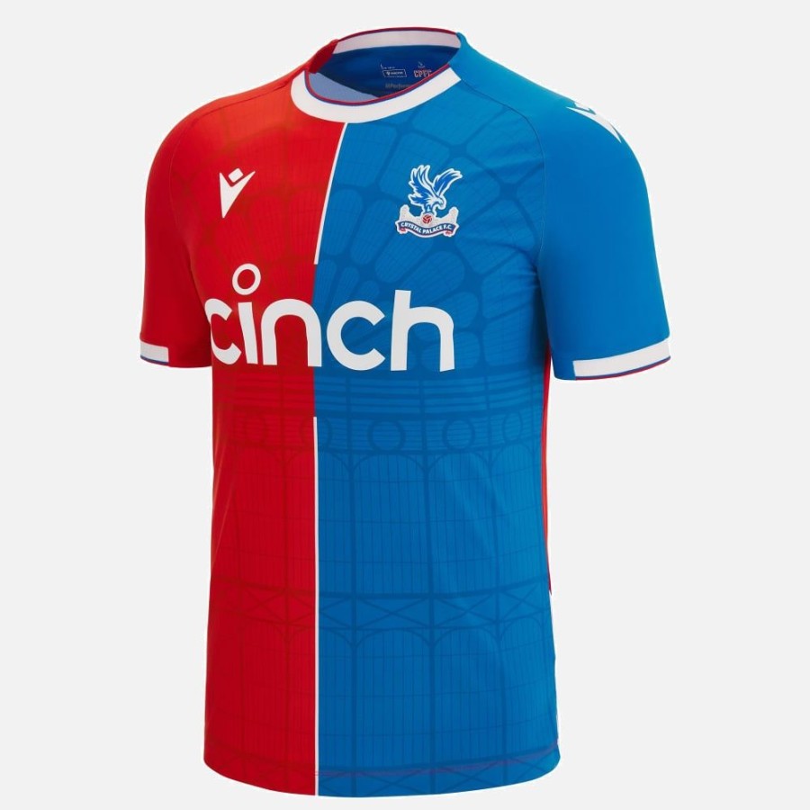 Tenues De Match Officielles Macron Crystal Palace Fc | Maillot De Match Domicile Adulte Crystal Palace Fc 2023/24