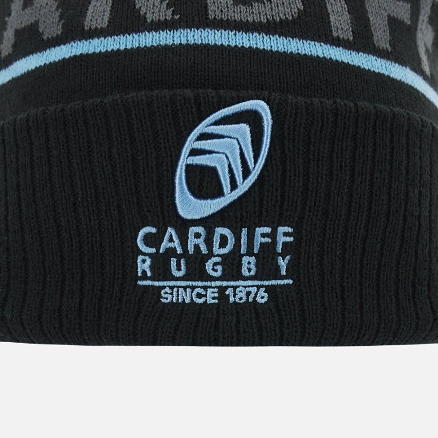 Tenues De Match Officielles Macron Cardiff Rugby | Bonnet Avec Pompon Adulte Cardiff Rugby 2023/24