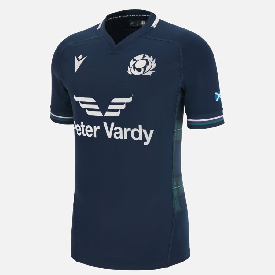 Tenues De Match Officielles Macron Ecosse Rugby | Maillot De Match Domicile Authentic Adulte Ecosse Rugby 2023/24