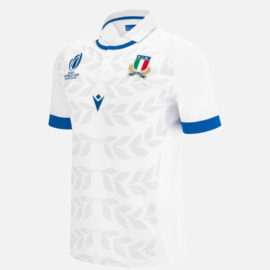 Tenues De Match Officielles Macron Federation Italienne De Rugby | Maillot Poly De Match Domicile Exterieur Replique Adulte Rugby World Cup 2023 Italia Rugby