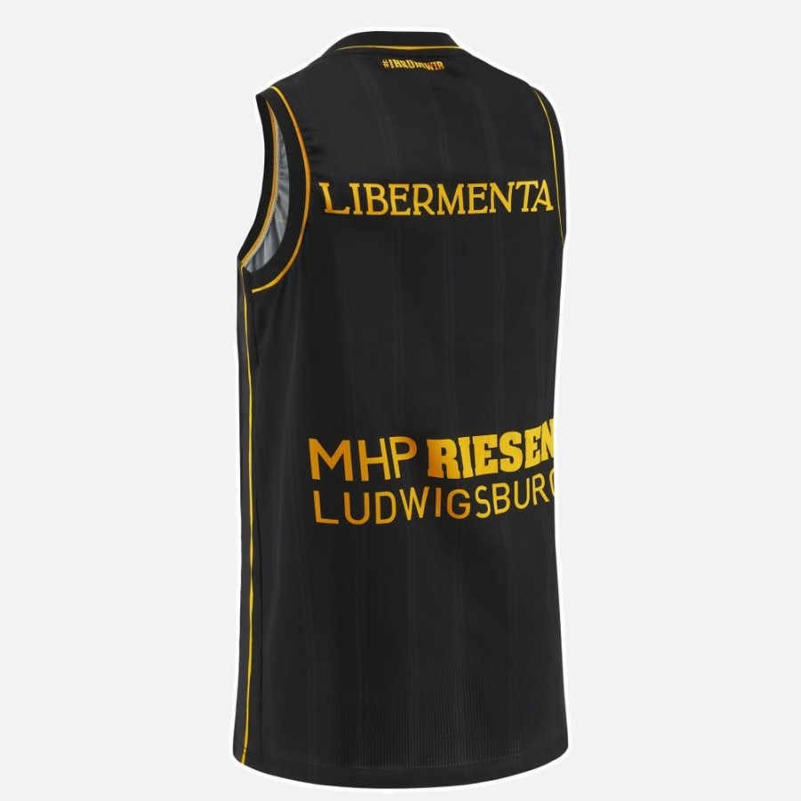 Tenues De Match Officielles Macron Mhp Riesen Ludwigsburg | Debardeur En Deplacement Adulte Mhp Riesen Ludwigsburg 2023/24