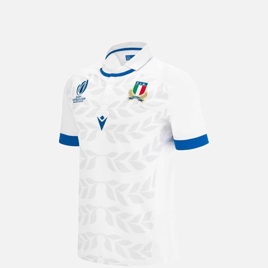 Tenues De Match Officielles Macron Federation Italienne De Rugby | Maillot Poly De Match Domicile Exterieur Replique Enfant Rugby World Cup 2023 Italia Rugby