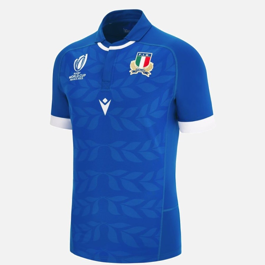 Tenues De Match Officielles Macron Federation Italienne De Rugby | Maillot De Match Domicile Authentic Adulte Rugby World Cup 2023 Italia Rugby