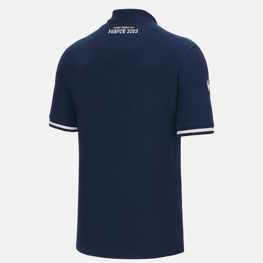 Tenues De Match Officielles Macron Ecosse Rugby | Polo Officiel En Polycotton Adulte Rugby World Cup 2023 Ecosse Rugby