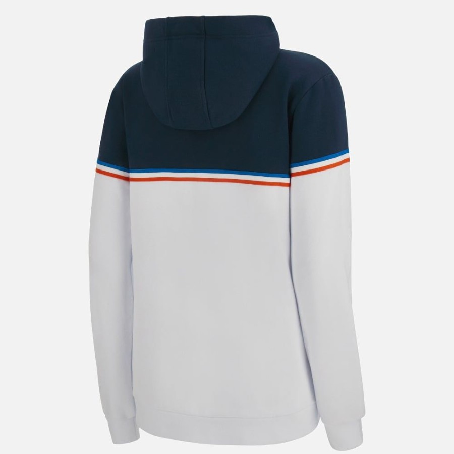 Tenues De Match Officielles Macron Rugby World Cup France 2023 | Sweat A Capuche En Coton Avec Fermeture Eclair Integrale Femme Rugby World Cup 2023