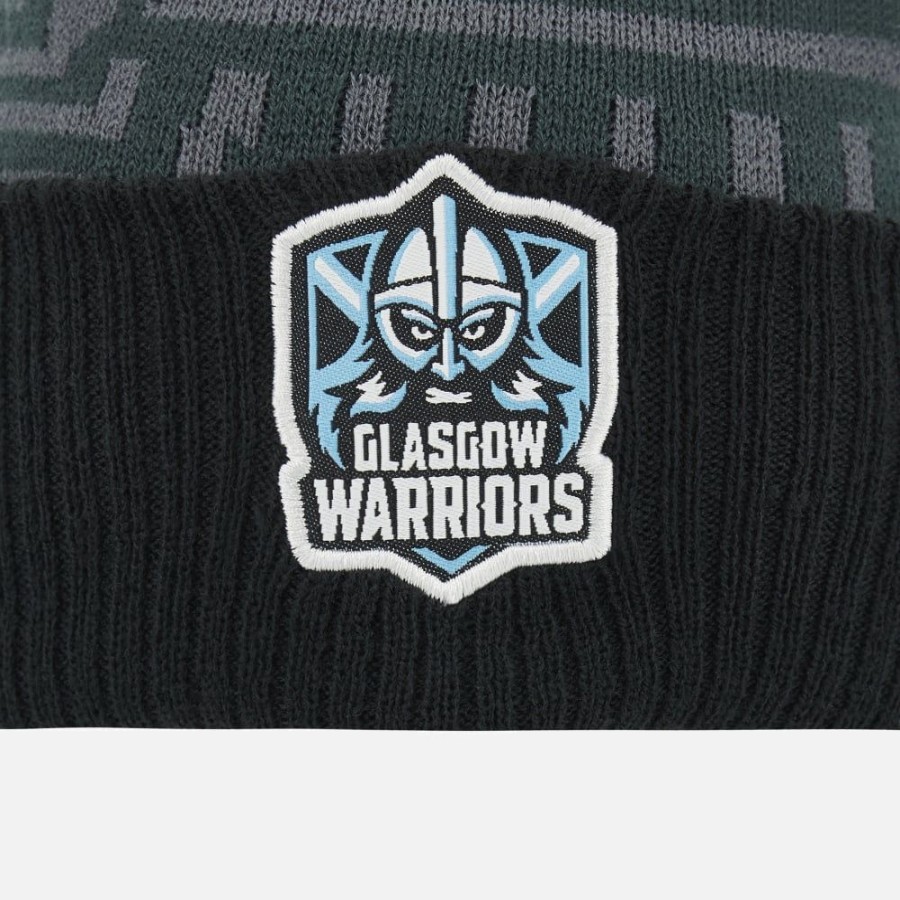 Tenues De Match Officielles Macron Glasgow Warriors | Bonnet Avec Pompon Adulte Glasgow Warriors 2023/24