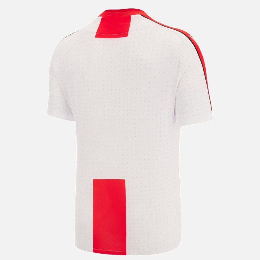 Tenues De Match Officielles Macron Federation Georgienne De Football | Maillot De Match Domicile Adulte Federation Georgienne De Football 2022/23 | Vetements De Sport Techniques Macron