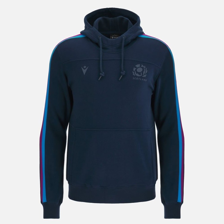 Tenues De Match Officielles Macron Ecosse Rugby | Sweatshirt A Capuche Adulte Ecosse Rugby 2023/24