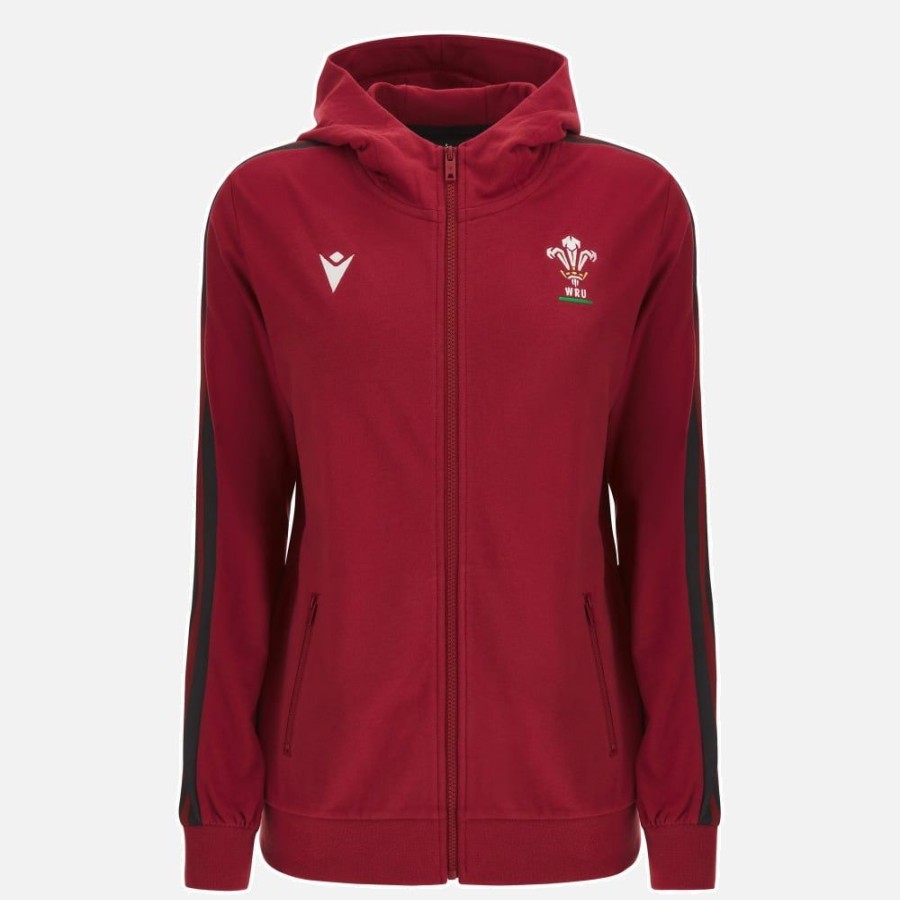 Tenues De Match Officielles Macron Rugby Du Pays De Galles | Sweatshirt De Voyage Femme Galles Rugby 2023/24