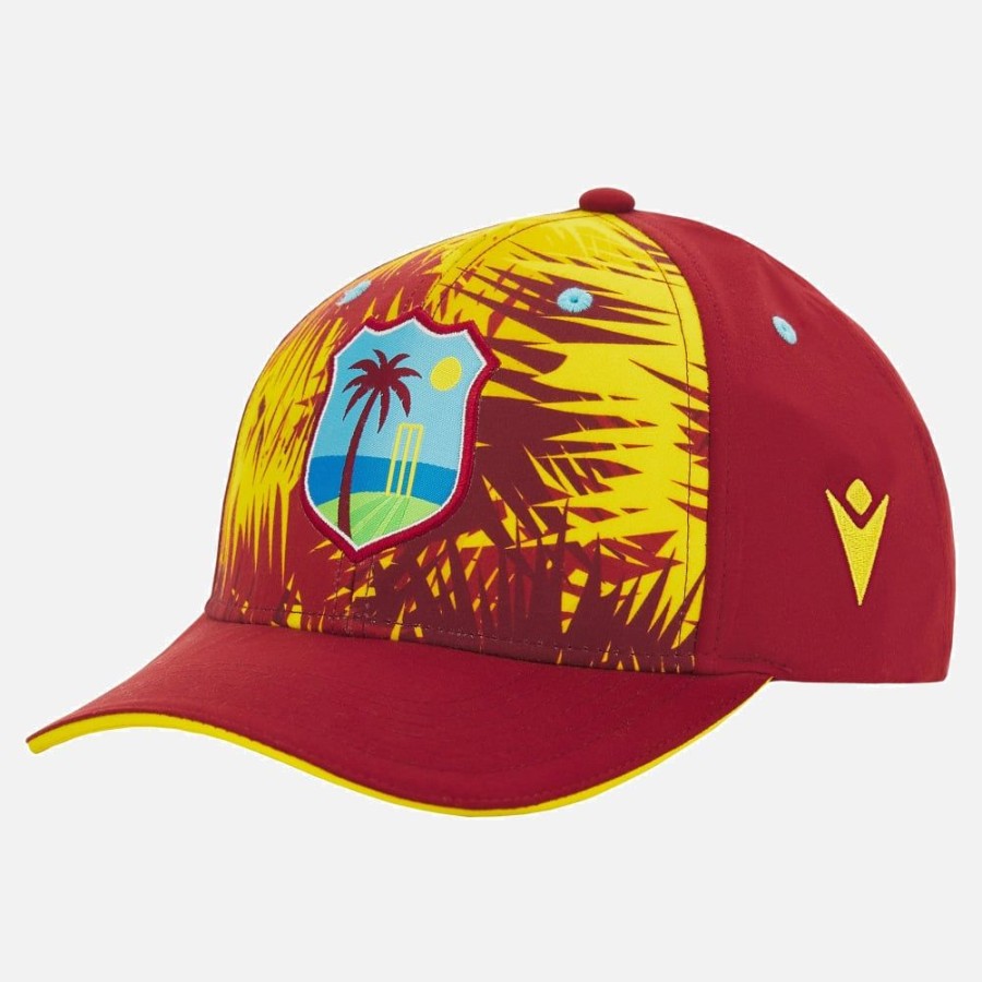 Tenues De Match Officielles Macron West Indies Cricket | Casquette Officielle Test West Indies Cricket 2023/24